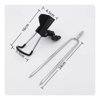 Fishing Rod Holder with Ground Stake Adjustable Fishing Rod Support Bracket Swiveling Pole Stand for Anglers