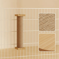 Wall-Mounted Cat Scratching Column Space-Saving Wall-Mounted Cat Scratcher Vertical for Cats