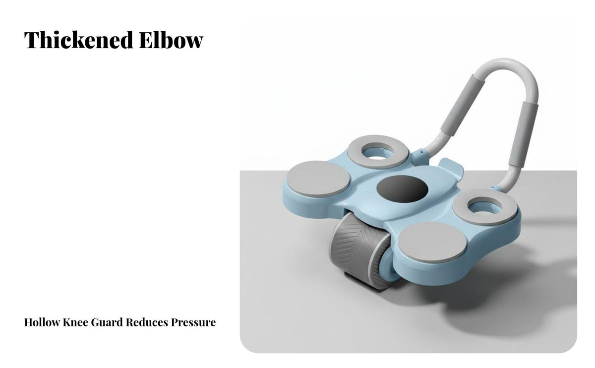 Abdominal Wheel with Elbow Support Ergonomic Design Automatic Return Ab Wheel Midsection Exercise Wheel Quiet Function for Women