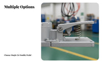 Flame Resistant Foot Switch Pressure Resistant Electrical Foot Pedal Hands for Factory Workers, Metalworkers, Machine Control, Workshop