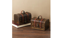 Vintage Wooden Box Multi-Functional Cosmetic Organizer Case Lockable Wooden Keepsake Box Long-Lasting Wood Construction
