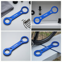 Aluminum Alloy Bottom Bracket Wrench Ergonomic Bottom Bracket Spanner Sturdy Bike Wrench with Notched Ends Lightweight for Mechanics