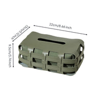 Leather Tissue Holder Versatile Placement Woven Leather Tissue Box Easy to Clean