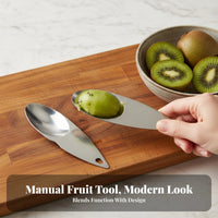Fruit Spoon Food-Grade Material Fruit Spoon 2-in-1 Fruit Cutter Spoon Easy to Clean Fruit Spoon Skin Remover for Picnics