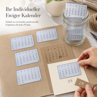 Perpetual Calendar Embossing Die Cuts for DIY Paper Craft and Card Making