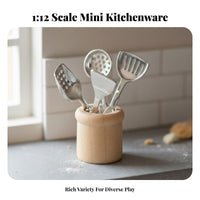 Realistic Intricacy 1:12 Scale Cooking Tools Intricacy Ed Design 1/12 Scale Kitchen Tools Decorative for Collectors, Hobbyists