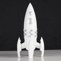 space Figurine Space Themed Spacecraft Sculpture Decorative Ornament for Bookshelf