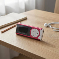 Clip-Attached MP3 Player Re-Energizable Mini MP3 Player Support