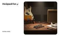 4-String Bass Bridge Easy to Install 4 String Bass Bridge Musical Instrument Accessory Shiny Finish Rustproof for Luthiers