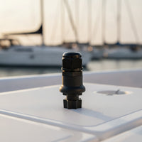 Kayak Flag Mount Nylon Flagpole Holder with Base Cylindrical for Paddlers
