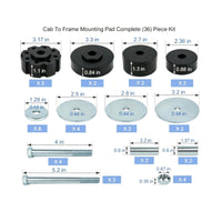 Replacement Cab-to-Frame Mounting Pad Kit for Restoration