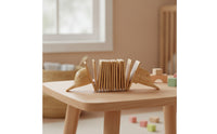 Wooden Dolphin Guiro Rhythmic Dolphin Shaped Guiro Handcrafted Wooden Percussion Fish for Young Children