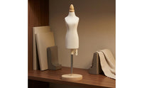 Teaching Dress Metal Support Rod Fashion Display Wooden Base Crafting Supply for Tailors