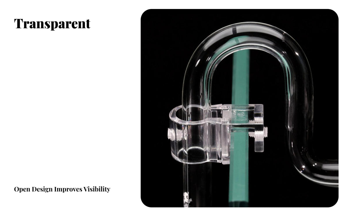 Aquarium Pipe Holder Split Design Aquarium Pipe Fixing Clamp Fish Tank Tube Clamp for Aquarists, Aquatic Landscaping