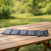 25W Solar Charger with 5 Panels Lightweight Foldable Solar Charger Slim Compact for Campers, Travelers, Camping, Hiking, Emergencies