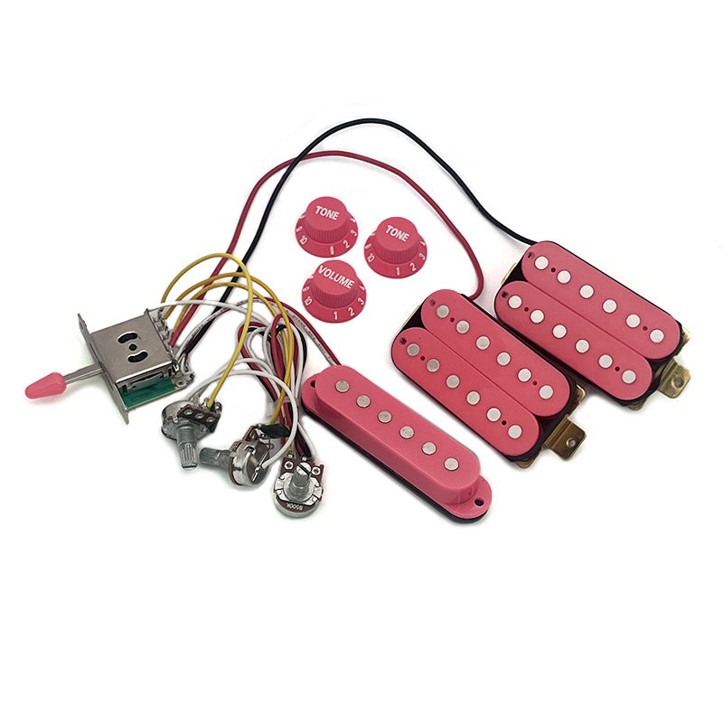 GETMusic ST Electric Guitar Pickup Wiring Assembly HSH with 500K Potentiometer