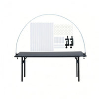 2 M Table Balloon Arch Kit PE Rods Table Balloon Arch Stand Clamp Mounts Home Decoration Light Translucent
