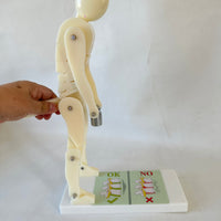 Articulated Lifting Figure Model with Base Jointed Lifting Posture Instructor Correct Ergonomic Model with Base Desktop for Ergonomics Classes, Fitness Instruction