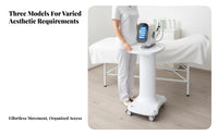 Cosmetic Instrument Trolley Sturdy Duty Spa Instrument Trolley Cosmetic Machine Stand 360° Rotating Wheels for Barbers