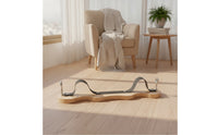 Pilates Correction Board Wooden Pilates Board with Strap Low-Profile for Stretching