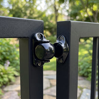 Door Stop Black Coated Door Stopper Rustproof for Rv, Cabins