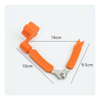 Multi-Functional 3-in-1 Guitar Tool Portable Guitar String Winder Cutter Time-Saving String Winder Cutter Pin Puller Long-Lasting for Guitarists, Beginners