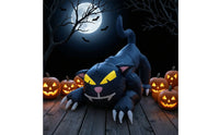 Black Cat Yard Decoration Crouching Outdoor Halloween Inflatable Decoration Inflatable Black Cat Spooky Halloween Inflatable