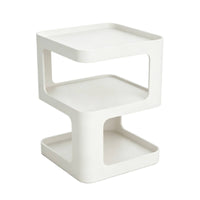 Geometric Side Table Space Saving Bedside Table Easy to Clean Nightstand