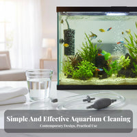 Fish Tank Water Changer Long Hose Fish Tank Siphon Cleaner Adjustable Current Control Aquarium Gravel Cleaner