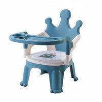 Squeaks When Seated Crown Backrest Squeaky Chair Rounded Corner Design Feeding Seat Ergonomic Back Support Kids Furniture Stable and Sturdy for Kindergarten