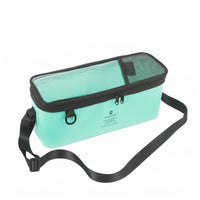 Fishing Tackle Storage Bag Transparent Top Rectangular Tackle Bag Mesh Textile Zippered Closure