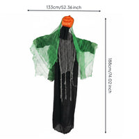 Sound-Activated Halloween Figure Motion Responder Illuminated Pumpkin Specter