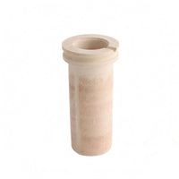 Flanged Rim Crucible Unglazed Ceramic Crucible Light Beige