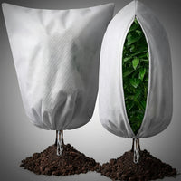 Outdoor Plants Frost Protection Covers with Zipper, Garden Fleece for Fruit Trees, Horticultural Fleece for Winter Garden, 1 Pack Plant Cover
