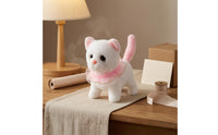 Interactive Cat Toy Electric Stuffed Cat Toy Realistic Meowing