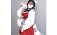 Cosplay Ears and Tail Set Adjustable Furry Ear Headband with Tail Versatile Costume Accessories for Cosplayers