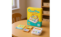 Smart Cards Card-Based Learning Toy Compact White Card Reader Toy Rounded Educational Device Light Bar for Early Education, Desk Play