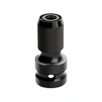 Knurled Grip Hex Square Adapter Spring-Loaded Hex to Socket Adapter Telescoping Sleeve Power Drill Socket Driver Adaptor Anti-Slip