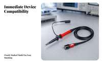 100:1 Attenuation High-Voltage Test Lead 2 kV Rated Oscilloscope Test Lead 2000V Rating Electronic Test Gear BNC Connector