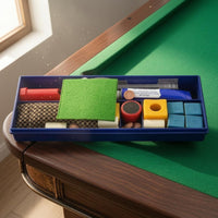 Plastic Storage Case Cue Tip Repair Kit Clear Lid Pool Cue Tip Repair Kit Assorted Accessories Sports Equipment Abrasive Pads