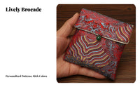 Elegant Design Embroidered Brocade Pouch Prevents Scratching Chinese Brocade Pouch Handmade for Collectors, Women, Weddings, Travel, Parties