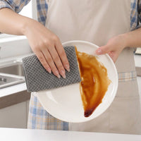 Multi-Surface Dish Cloths and Microfibre Cloth, Polyester Nylon Cleaning Cloths, High Absorbency Tea Towels for Kitchen, Dishes and Glass Surfaces