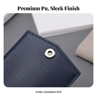 PU Leather Pen Pouch Versatile Pocket Protector Compact Pen Slip Case for Students, Professionals, School, Office