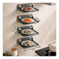 Metal Kitchen Prep Shelf Dark Gray Home Storage