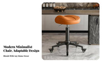 Adjustable Height Saddle Seat Stool Anti-Static Ergonomic Saddle Seat effortless Rolling Casters Seating Furniture sturdyDuty for Professionals, Salon Workers, Kitchen, Office, Workshop, Studio