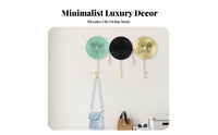Nordic Design 3-Hook Decorative Rack Light Luxury Design Coat Hanger Multi-Color Wall Decoration Easy Installation for Interior Decorators, Homeowners, Families, Entryway, Hallway, Living Room, Bathroom