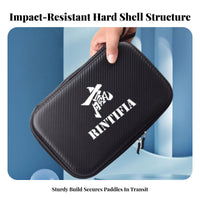 Hard Shell Paddle Sports Pong Case Large Capacity Table Tennis Paddle Storage Bag Sturdy Square Table Tennis Racket Bag for Athletes, Travel