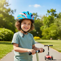 7 Pieces Multi-Sport 7 Piece Young Safety Gear Lightweight Design Helmet Knee Elbow Wrist Guards Long-Lasting Kids Helmet and Pads Set Shock Absorbing for Scootering