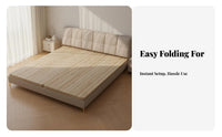 Foldable Bed Board Firm Surface Foldable Bunkie Board Easy Storage Mattress Support for Seniors, Students, Bedroom, Dormitory, Guest Room