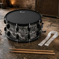 10-Lug 14 Inch Snare Drum Marbled Finish Poplar Snare Drum Drumsticks Included Percussion Instrument